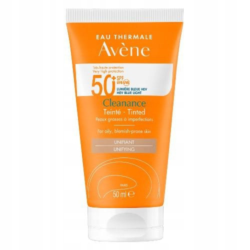 Avene Cleanance Toniran Krema za Sončenje SPF50+ za Mastno Kožo
