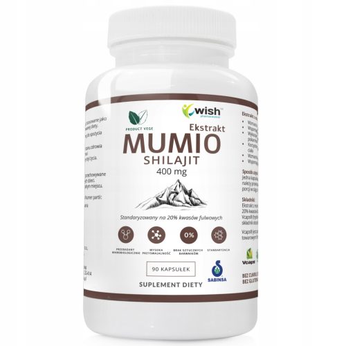 Himalajski Mumio Shilajit 400mg - Naravno Prehransko Dopolnilo, 90 Kapsul