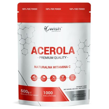 Acerola 500mg naravni vitamin C v prahu, 500g - Okrepite svoj imunski sistem