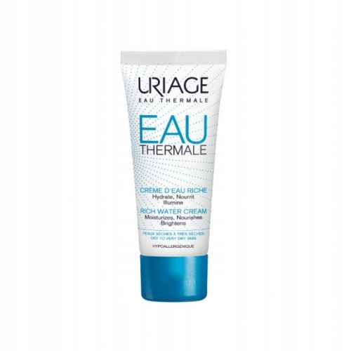 Uriage Eau Thermale Bogat Vlažilni Krema za Suho in Občutljivo Kožo 40 ml