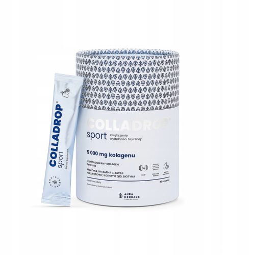 Kolagen morski Colladrop Sport z vitaminom C in biotinom, 30 vrečk