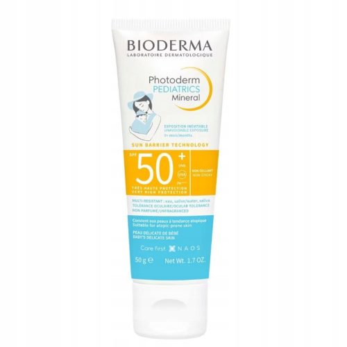 Bioderma Photoderm Pediatrics Mineral: Zaščitna krema SPF50+ za dojenčke, 50g