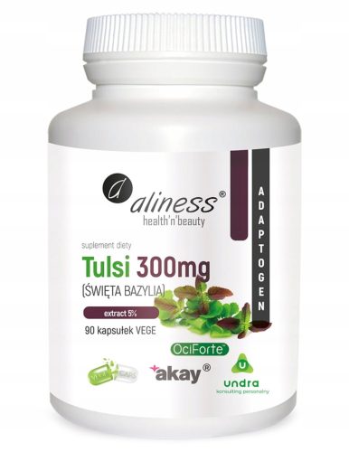Aliness Tulsi 300 mg - Vrhunski ekstrakt svete bazilike z 5% ursolne kisline