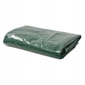 Vsestranska močna PVC platnena ponjava, zelene barve, 3x3 m