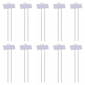    10 kosov označevalcev rastlin, sajenja sadik, kolov, rastlinskih posod, belih