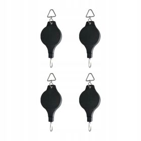    4-delni viseči škripec za rože od 1 kg do 10 kg, močna rastlina, črna