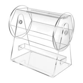    Akrilni boben za loterijo, prozorna škatla za loterijske vstopnice, potrebščine za zabave