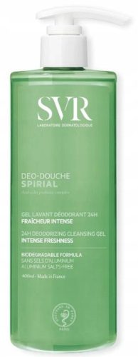 SVR Spirial Deo-Douche: Dezodorantni Čistilni Gel za Telo in Obraz, 400ml