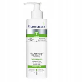   Pharmaceris T Puri-Sebogel antibakterijski čistilni gel za obraz z aknami 190 ml