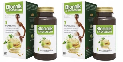 Paket dveh paketov prehranskih dopolnil Ananasov vlaknin Colfarm, 120 tablet