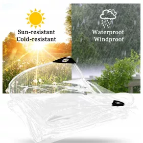 Večnamenska PVC ponjava, prozorna in vodoodporna