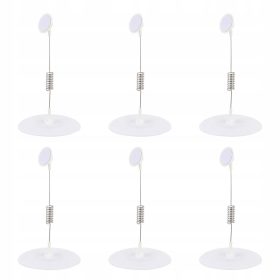    6 KOSOV PRAKTIČNIH BELIH PLASTIČNIH SPONK ZA CENIK / OZNAČEVALCE