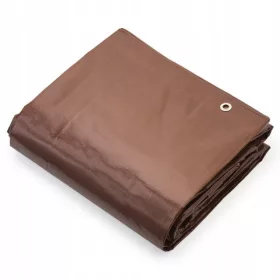   Trpežna zaščitna ponjava 3mx4m, 210g, rjava - idealna za zunanjo in notranjo uporabo