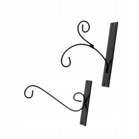    2x železni obešalnik za rastline, večnamenski, retro dizajn, trpežen stenski nosilec za