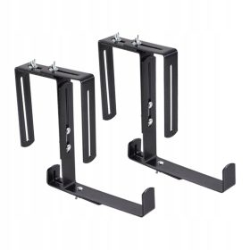    2x nosilca za sadilnik rož, primerna za ograjo terase, vsestranski kovinski kavlji za obešanje