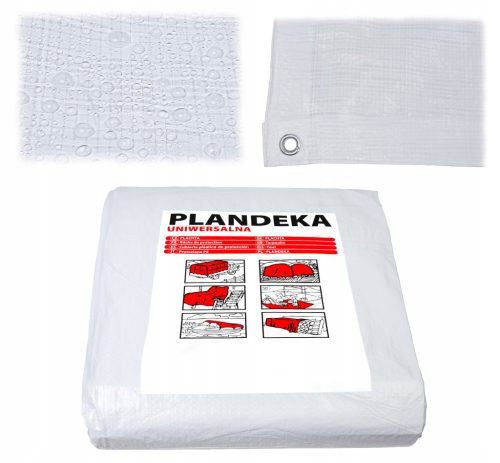 Lahka in Vsestranska Bela Platnena Prevleka 4x8 m 60g/m²