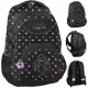 Šolski nahrbtnik BeUniq Stitch črne barve DS24EE-2708