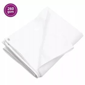 Vodoodporna platnena ponjava HDPE, 260 g/m², 3x4 m, bela