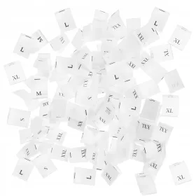    ETIKETE Z VELIKOSTMI ZA OBLAČILA ETIKETE Z IMENI ZA ŠIVANJE OBLAČIL