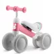 Ricokids Rabbit poganjalec s 3 kolesi za otroke od 12 mesecev svetlo bel/roza/siv