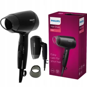   Philips EssentialCare BHC010/10 - kompakten zložljiv potovalni sušilnik za lase, 1200 W