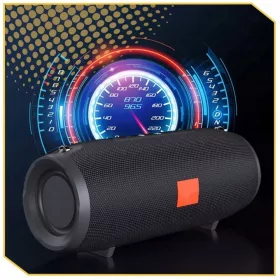   Bluetooth zvočnik 40 W FM radio power bank IPX7 bas 3600 mAh trak črn prenosni