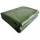 Trpežna zaščitna ponjava JAGO, 650 g/m², z aluminijastimi obročki, zelene barve, 2 x 3 m