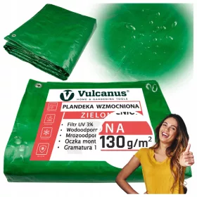  Priročna in vremensko odporna zaščitna ponjava Vulcanus® 5x6m, zelena