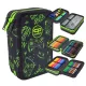 Šolska peresnica s tremi predelki CoolPack Jumpe EQUIPMENT 22×15×7 cm