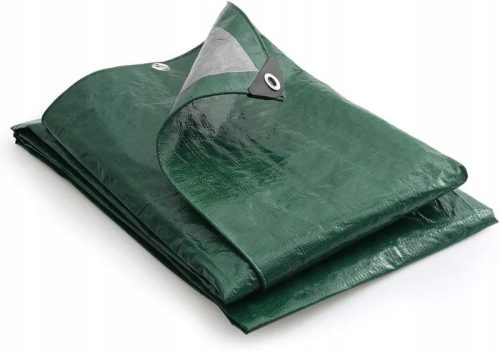 Zaščitna cerada HUKA EXTRA PROFI z aluminijastimi očesci, zeleno-srebrna, 4x4