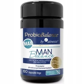  ALINESS ProbioBalance MAX probiotik za moške 60 kapsul - 20 milijard CFU, 13 sevov