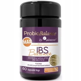   ALINESS ProbioBalance MAX IBS Balance Probiotik 60 kapsul - 10 milijard CFU, 4 sevi