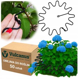  Vulcanus rastlinska sponka črna 50 kos.