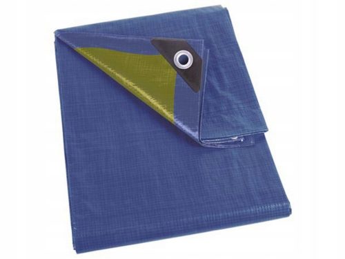Močna pokrivna ponjava Perel 110-1215, modro-khaki, 12 x 15 m