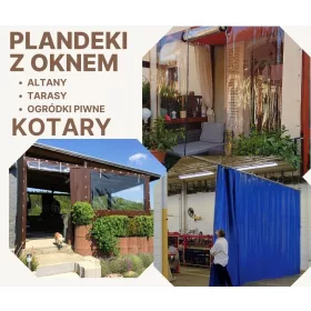 Vodoodporna PVC plandeka z oknom, prilagodljiva po meri
