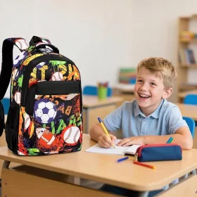   Prostoren vodoodporen šolski nahrbtnik 44 l za otroke, najstnike in študente z odsevnimi elementi