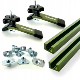    Komplet standardnih profilov T-Track s sponkami in T-maticami