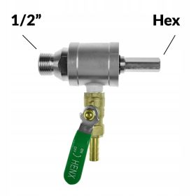    Adapter za mokro vrtanje iz titana 1/2" na šesterokotnik 10 mm