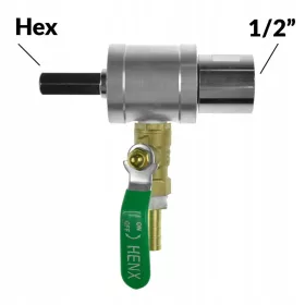    Vrtljivi adapter za mokro vrtanje 1/2 ženski na 10 mm šesterokotni TITAN