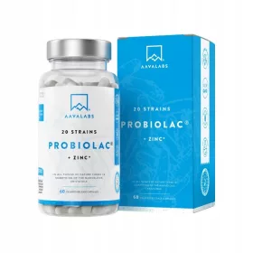   PROBIOTIC 20 sevov SYNBIOTIC 60 milijard CFU 60 kapsul - Aavalabs Gut Health
