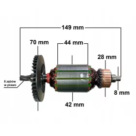  Rotor za udarni vrtalnik Stern 32 E s 5 zobmi (jk 289)