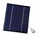 Solarna plošča 2,5 W USB 5 V 150×130 mm prenosni polnilec za telefon Kampiranje črna