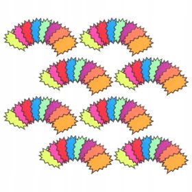    160 KOSOV VEČBARVNIH VODOTESNIH CENIKOV ZA VEČKRATNO UPORABO