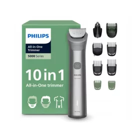   Philips Multigroom Series 5000 MG5931/15 - akumulatorski prirezovalnik 13 nastavitev, brada, lasje, telo, intimni deli, kovinska rezila, srebrna
