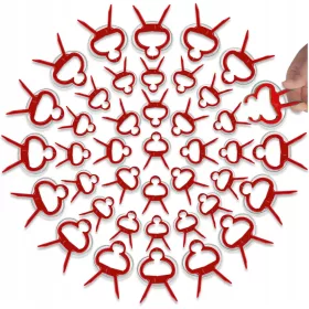  Rdeče sponke za rastline 80 kosov.