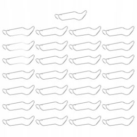  25 KOSOV SREBRNIH JEKLENIH SPONK / KAVLJOV ZA OPORO RASTLIN