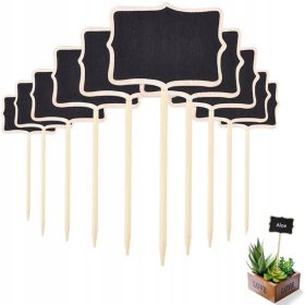    25 KOSOV - LESENE TABLICE Z ETIKETAMI ZA VRTNE OZNAKE UNIVERZALNE 8x6CM