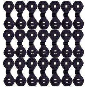  100 ČRNIH SPONK ZA PRITRDITEV VRTNIH TKANIN IN MREŽ