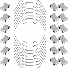    SPONKE ZA RASTLINJAKE 120 KOSOV IZ MOČNEGA NERJAVEČEGA JEKLA ZA STEKLENE PLOČE