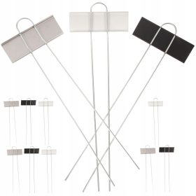  12 KOSOV KOVINSKIH VRTNIH ETIKET Z DVOJSTRANSKIM MARKERJEM